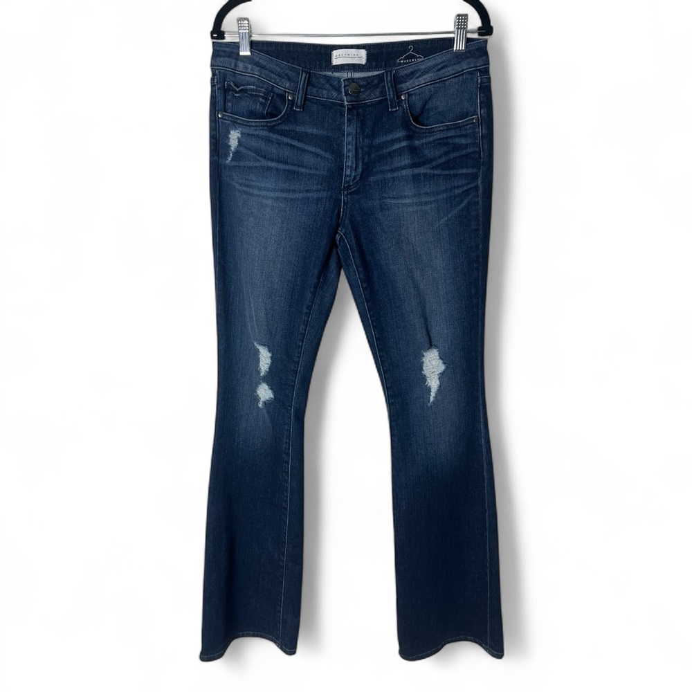 Greywire -‎ Women's Waverly Bootcut Distressed Jeans Dark Blue - Sz. 30